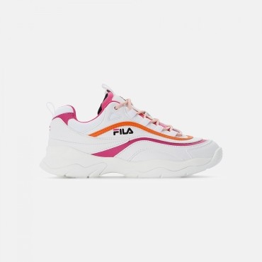 Fila Ray CB Low Wmn white-pink-mandarin 