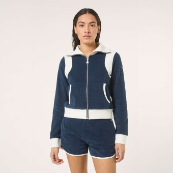 Fila ADRIANO fitted towelling track jacket - blue | FILA Official
