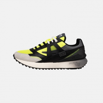 Black yellow sneakers store