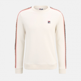 Fila Crewneck sweatshirt with braid detail white w. FILA Official