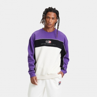 Fila LA PAZ crew sweat heliotrope antique white pu. FILA Official