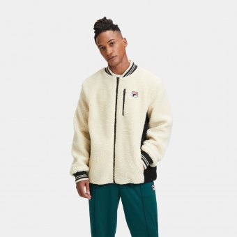 Fila zip front teddy jacket outlet