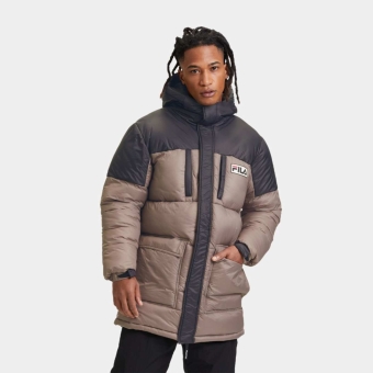 Fila LICHTENAU heavy puff parka deep taupe-black - b | FILA