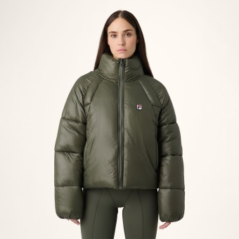 FILA PULL OVER DOWN FM9431 カーキ系 Fila MONTEROSA loose puffer jacket - green | FILA Official