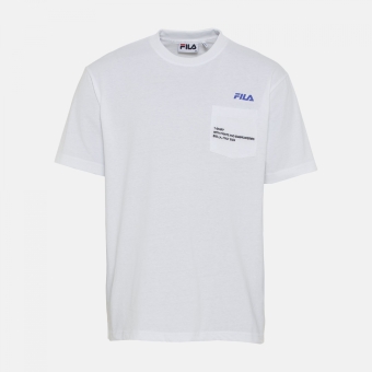 Fila Short sleeves t-shirt with chest pocket white