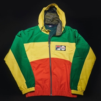 fila dress green red yellow Ski Jacket - island beach dress