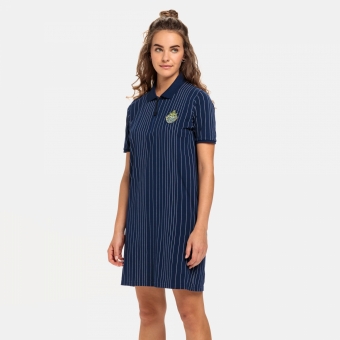 Light blue striped polo dress 2025