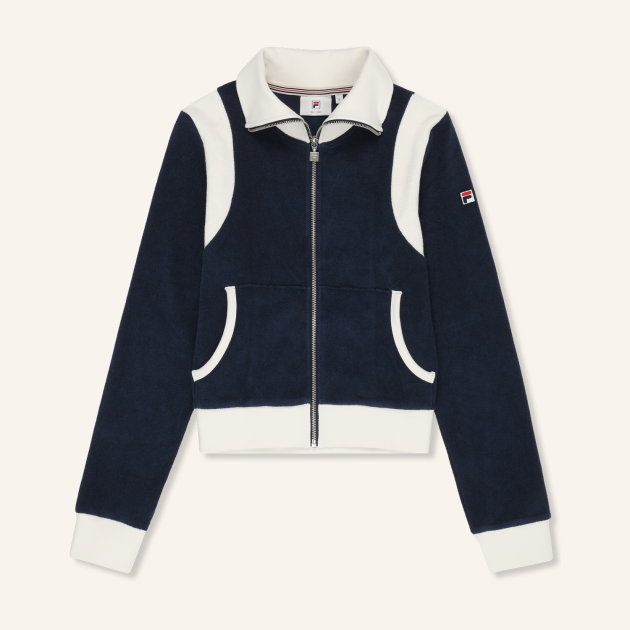 Fila ADRIANO fitted towelling track jacket 