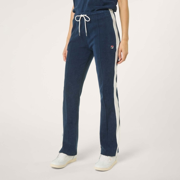 Fila ADRIANO slim contrast panel towelling track pants 