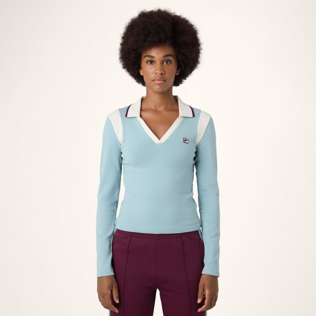 Fila ADRIANO slim johnny collar top 