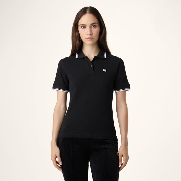 Fila BIELLA slim tipped polo shirt 