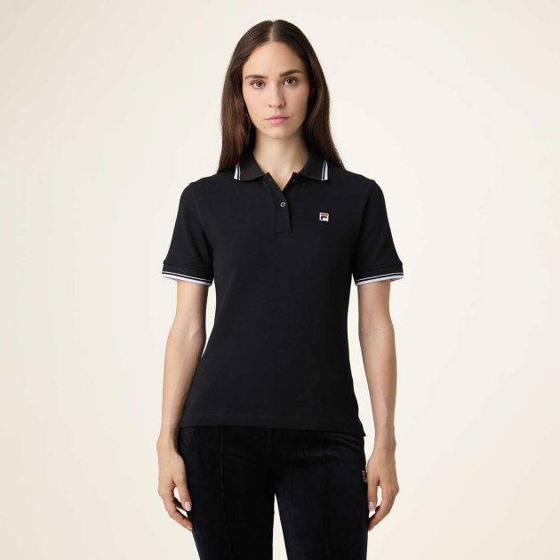 Fila BIELLA slim tipped polo shirt 