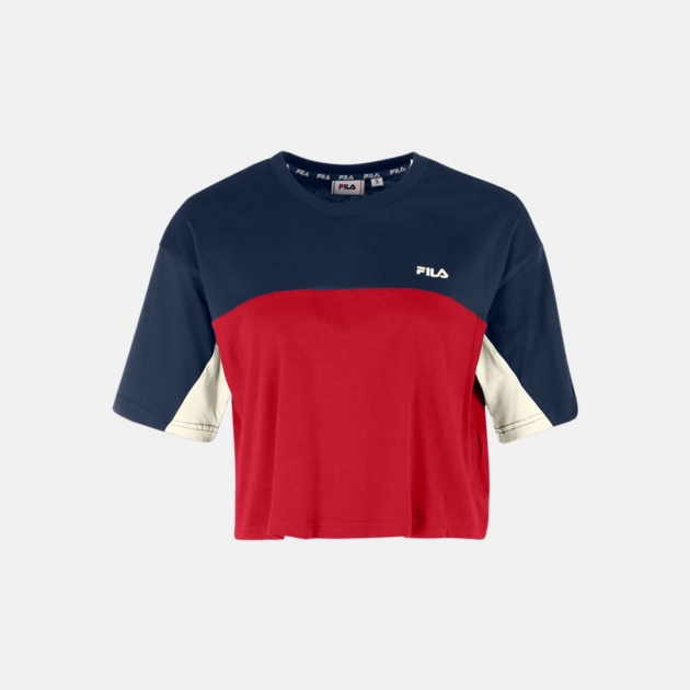 Fila Birstein Cropped Tee black-royal-purple 