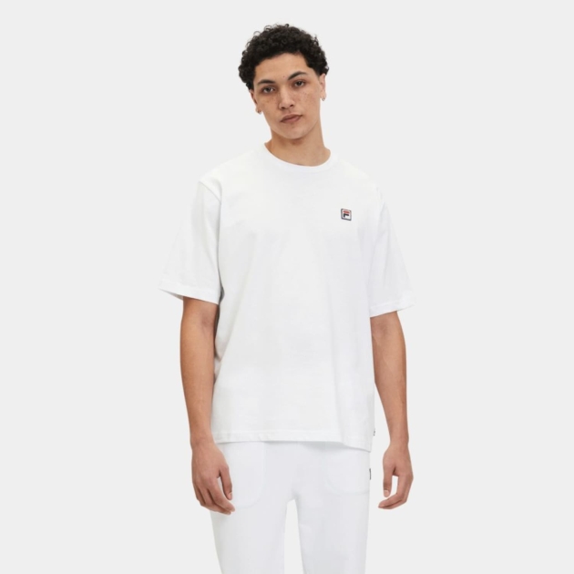 Fila Boxy fit short sleeves t-shirt with frying pan graphic white 
