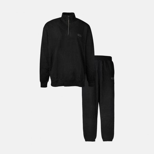 Fila Brushed Cotton Fleece Pyjama black 