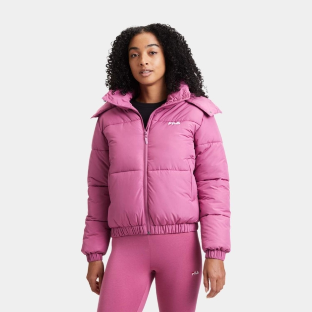 Fila BUCHEN Cropped Puffer Jacket red violet 
