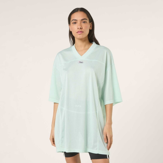 Fila CAPALLE oversized v-neck mesh t-shirt dress 