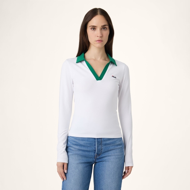 Fila CERRIONE slim johnny collar top 