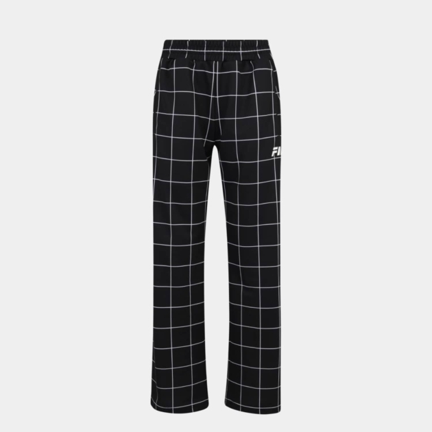 Fila Check allover print track pants black-white 