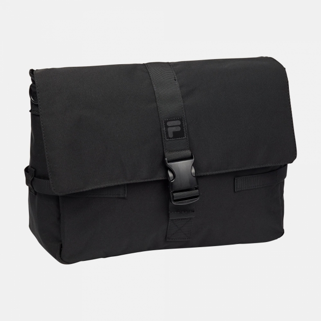 Fila Coated Canvas Messenger Bag black 