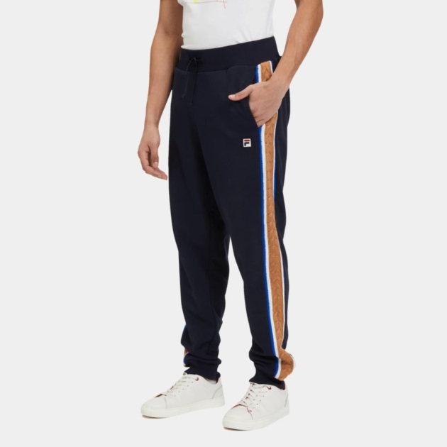Fila Cuffed sweatpants with braid detail navy-multicolor 