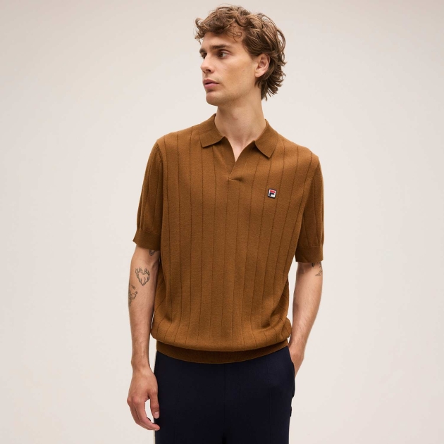 Fila DANTA regular merino knit polo shirt 