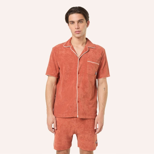 Fila EMPOLI relaxed towelling resort shirt 