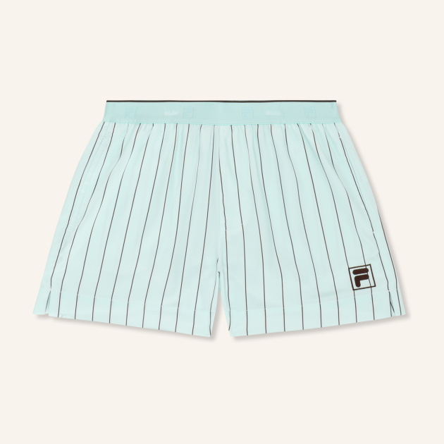 Fila FIESOLE regular pinstriped satin  shorts 