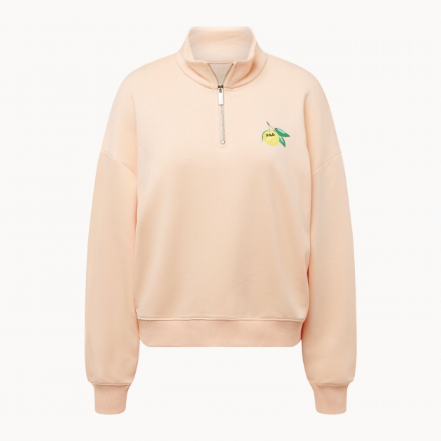 Fila Half zip sweater peach 