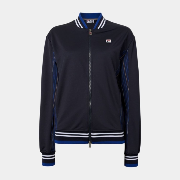 Fila Knit fabric settanta jacket with printed inserts navy 