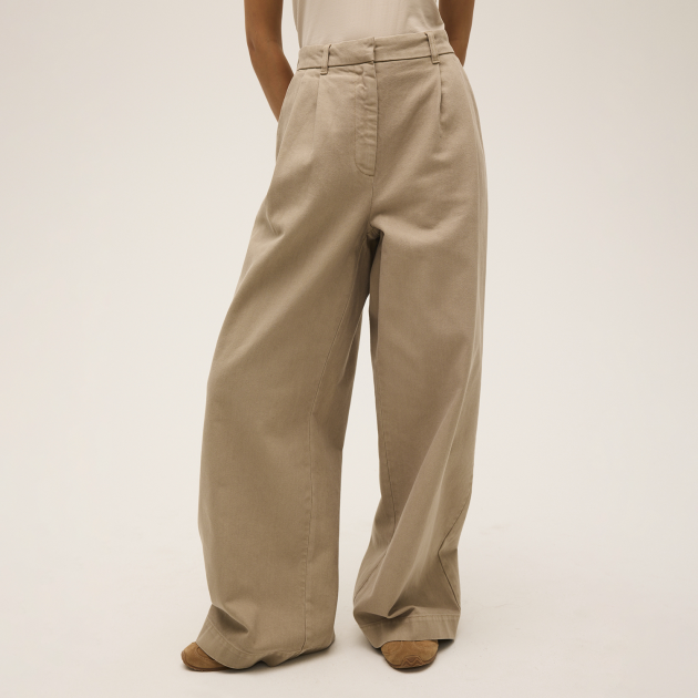 Fila LAMON wide pleated woven trousers 
