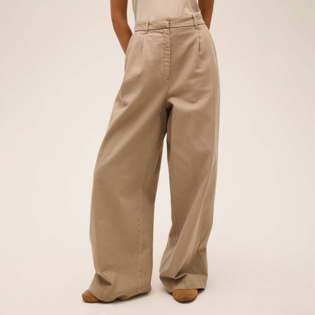Fila LAMON wide pleated woven trousers 