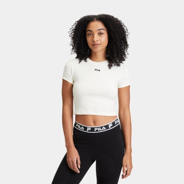 Fila LATINA cropped tee White 