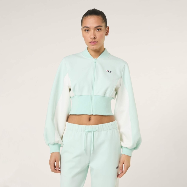 Fila LECORE cropped high rib scuba track jacket 