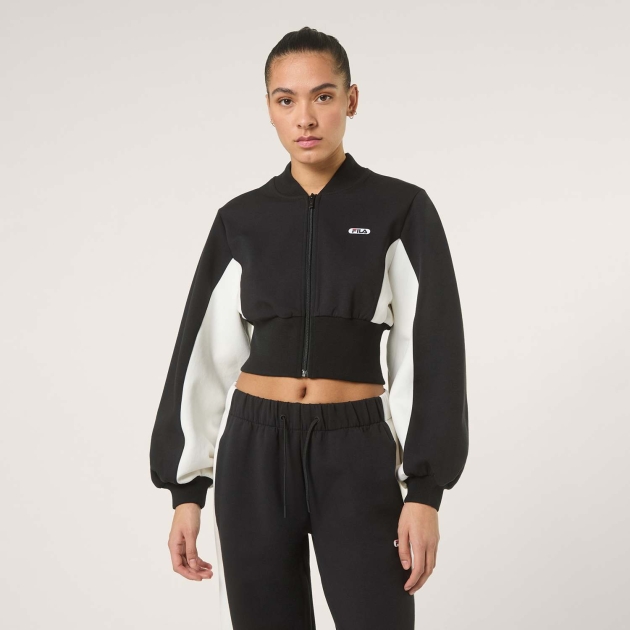 Fila LECORE cropped high rib scuba track jacket 