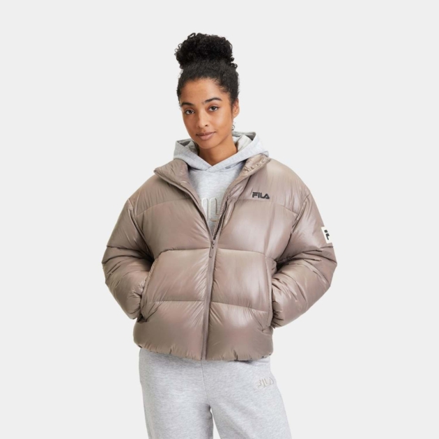 Fila LEPE shiny puffer jacket taupe 