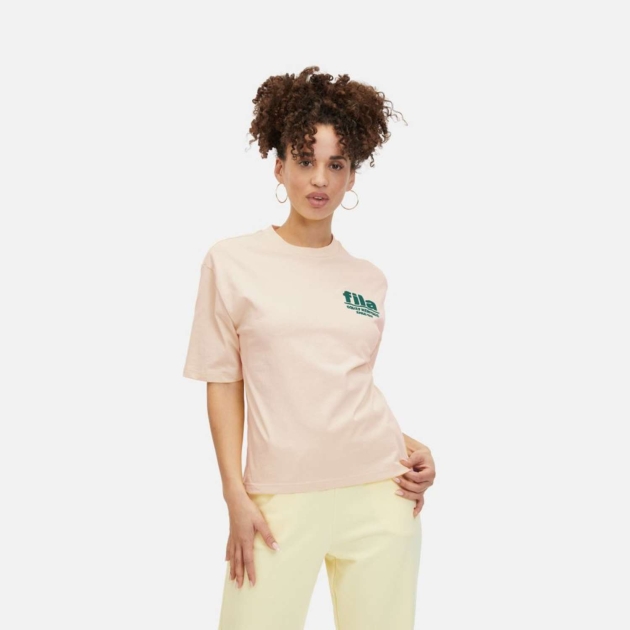 Fila LINYI graphic tee oatmeal melange 