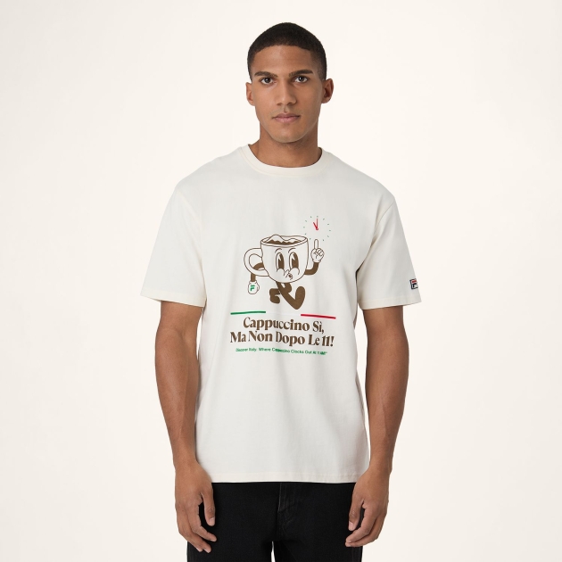 Fila NAVIGLI CAFFÃ? relaxed graphic t-shirt 
