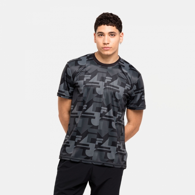 Fila Recanti AOP Regular Tee black-beauty 