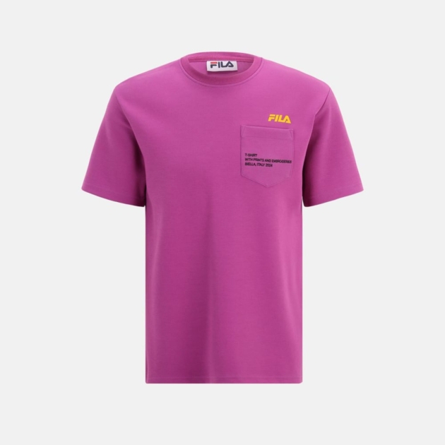 Fila Short sleeves t-shirt with chest pocket purple 