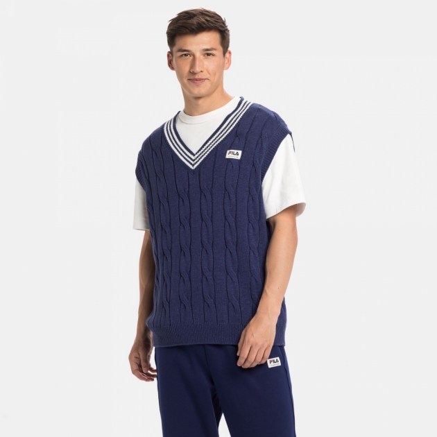 Fila Tavsanli Knitted Vest beacon-blue 