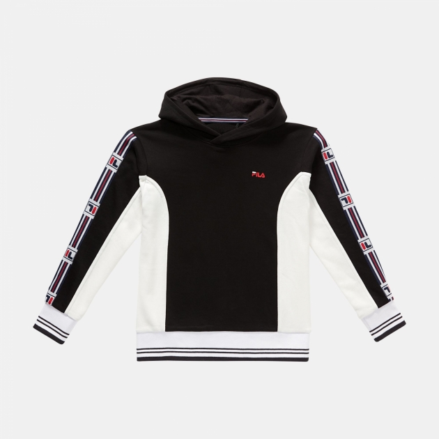Fila Teens Fabri Taped Hoody black-white 