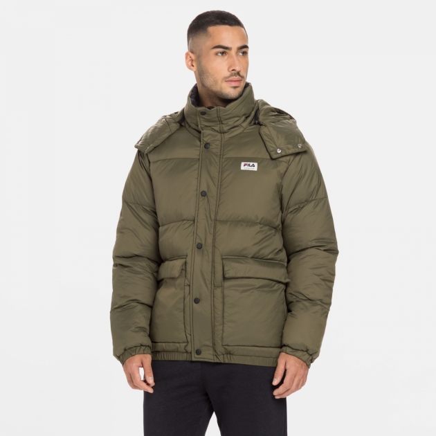 Fila Tirebolu Oversized Puff Jacket burnt-olive 