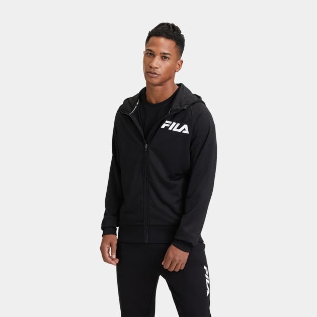 Fila TREPUZZI hooded zip jacket Black 