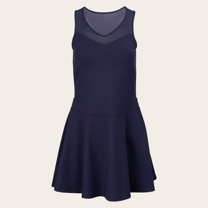 knee length dresses for ladies FILA WOMENS ESSENTIALS TENNIS DRESS – SWISS SPORT HAUS main image 0