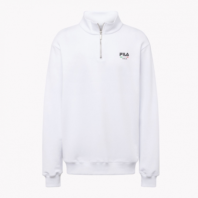 White zip sweatshirt shop