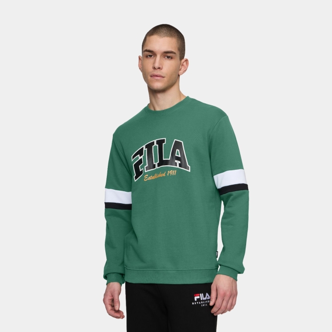 ★追跡&関税込【FILA】Damiano Funnel NK 1/2Zip Sweatshirt Fila LISBON graphic half-zip sweater black iris - bl