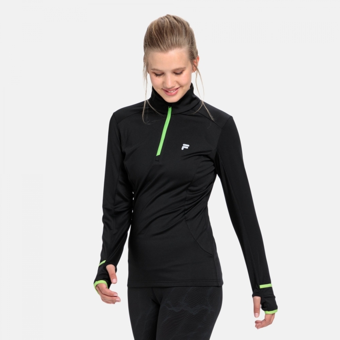 BLACKBIRD Ex Freece Harf Zip Shirt/柿乃葉