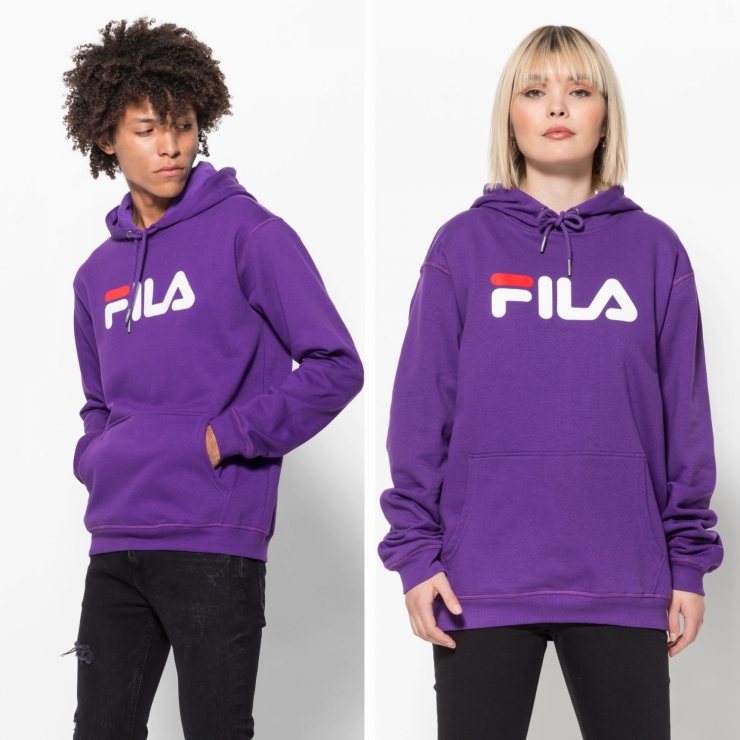 purple fila hoodie
