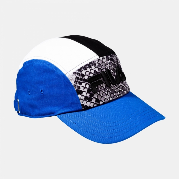 blue fila hat